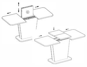 Table à manger Nevio 170 x 76 x 75 cm