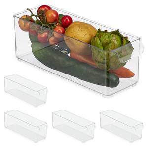 5 x Kühlschrank Organizer schmal Kunststoff - 10 x 11 x 31 cm