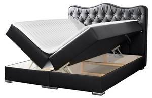 Boxspringbett Sultan Schwarz - Breite: 140 cm