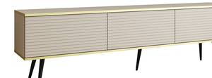 TV-Lowboard Praia Beige - Braun - Schwarz