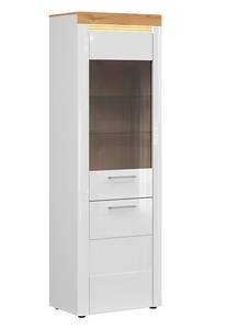 Vitrinenschrank Horton Beige - Holzwerkstoff - 68 x 205 x 42 cm