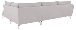 Ecksofa Avanti, 6-Sitzer Silber - Massivholz - Textil - Holz teilmassiv - 277 x 87 x 200 cm