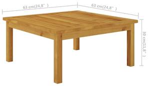 Table de salon de jardin 3007203 Marron - Bois massif - Bois/Imitation - 63 x 30 x 63 cm