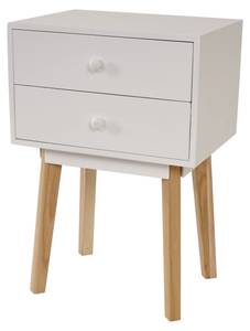 Commode Malmö T271 Blanc - En partie en bois massif - 40 x 59 x 30 cm