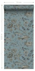 Tapete Blumenmuster 6962 Blau - 50 x 900 x 900 cm