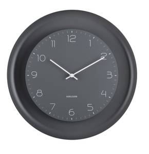 Horloge murale Dual Disc Gris