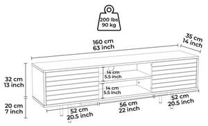 TV Schrank Apollo, Lowboards Anthrazit Anthrazit