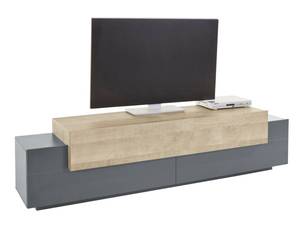 Meuble TV Dmirand Gris - Bois manufacturé - 200 x 52 x 45 cm