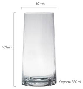 Empire Hiball Becher 2er Set Glas - 8 x 16 x 8 cm
