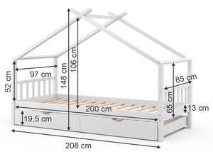 Hausbett Design 36235 Weiß