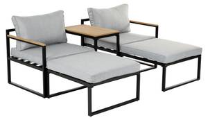 Lounge Set Retiro (5 teilig) Grau - Metall