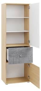 Kleiderschrank Step 02 Braun - Holzwerkstoff - 60 x 182 x 40 cm