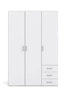 l' armoire Spell Blanc - En partie en bois massif - 116 x 175 x 49 cm