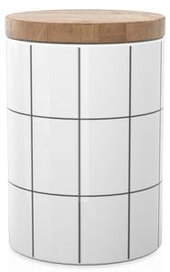Vorratsdose Behälter aus Keramik 700 ml Weiß - Keramik - 10 x 14 x 10 cm