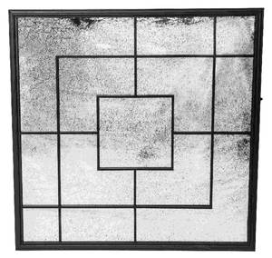 Miroir Don Noir - Verre - 2 x 90 x 90 cm