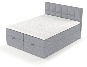 Boxspringbett Shay Grau - Breite: 200 cm