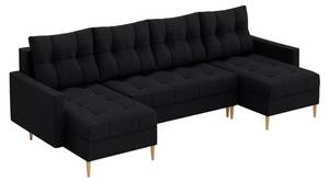 Ecksofa Scando U-Form Schwarz