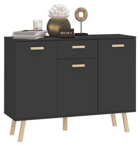 Sideboard Hans Grau - Holzwerkstoff - 95 x 123 x 39 cm