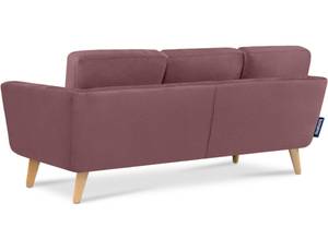 TAGIO Ecksofa rechts mit Ottomane Pink