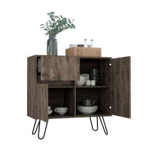 Commode Z80 Marron - Bois manufacturé - 80 x 80 x 35 cm