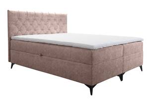 Boxspringbett JULLIE Pink - Breite: 186 cm