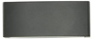 Wandlampe BRICK Grau - Glas - Metall - 22 x 8 x 12 cm