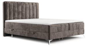 Boxspringbett Aggaz Braun - Breite: 140 cm