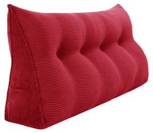 Großes ergonomisches Keilkissen Kord Rot - 120 x 50 cm