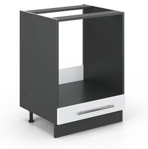 Meuble pour four Fame-Line 35539 Anthracite - Blanc brillant