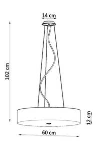 Pendelleuchte Skala Schwarz - Durchmesser: 60 cm