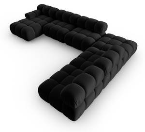 modulares U-Formsofa BELLIS 7 Sitzplätze Schwarz