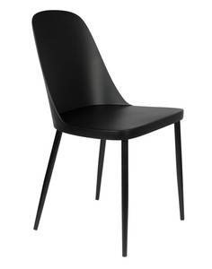 Lot de 2 chaises Pip Noir - Matière plastique - 54 x 85 x 46 cm