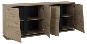 Buffet CRACK Braun - Holzwerkstoff - 45 x 91 x 221 cm