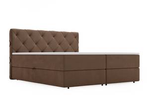 Boxspringbett NAPOLI Braun - Breite: 205 cm