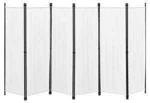 Raumteiler Huesca 6-teilig Weiß - Metall - 300 x 171 x 2 cm