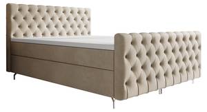 Boxspringbett CHESTER PLUS Beige - Breite: 202 cm