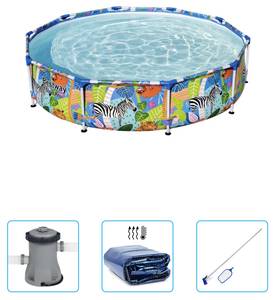 Schwimmbad-Set 5698542 (4-teilig) 305 x 305 cm