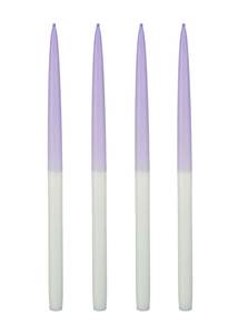 Bougies Dip-dye (Lot de 4) Bleu clair