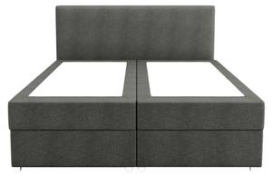 Lit boxspring ONAN Gris - Textile - 165 x 105 x 207 cm