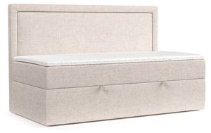 Boxspringbett Luvi Beige - H3 - Tiefe: 90 cm