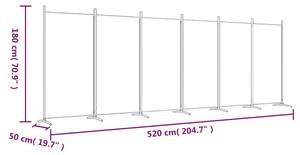 Raumteiler 3002983-5 (6-teilig) Schwarz