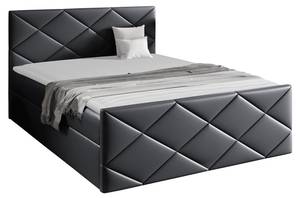 Boxspringbett Herkules Anthrazit - Breite: 164 cm