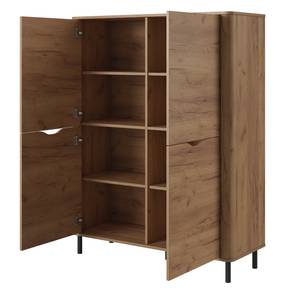 Commode SANTI 4D Beige - Bois manufacturé - Matière plastique - 113 x 145 x 40 cm