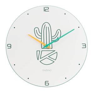 Horloge murale design THE BOHO. Blanc - Bois manufacturé - 29 x 29 x 1 cm