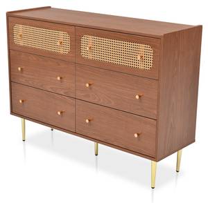 Sideboard M1669 Braun - Holzwerkstoff - 90 x 40 x 120 cm