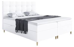 Boxspringbett Dico Weiß - Breite: 140 cm - H4