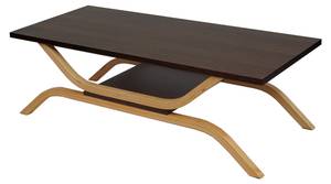 Table basse H38 Marron - En partie en bois massif - 110 x 35 x 48 cm