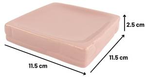 Seifenschale 2576114 Pink - Keramik - 12 x 3 x 12 cm