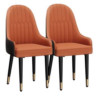 Chaise à accoudoirs Lux (lot de 2) Orange