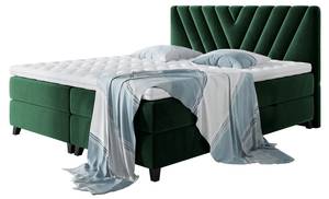 Boxspringbett Romantic Moosgrün - Breite: 152 cm